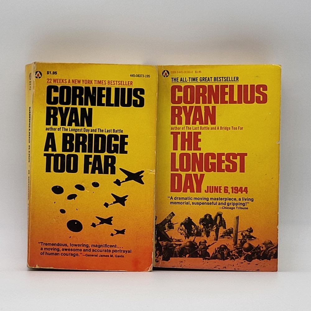 A Bridge Too Far & The Longest Day By Cornelius Ryan Vintage Paperback Books